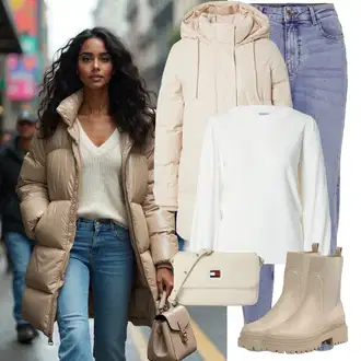 Kombinacije s "mom" trapericama Stil sa Svjetloplava Mom Jean/Vintage traperice/Sužene Traperice/Dad Traperice/Muška Kožna Jakna/Boyfriend Jeans/Skraćene Traperice/High Waist Traperice/Girlfriend Traperice/Slip-on Traperice Pieces "Savršen za zimu"