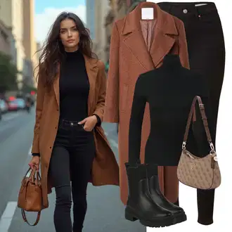 Outfity na cestování "Zimní look"