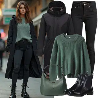 Kombinacije s suknjom za zimu "Zimski outfit"