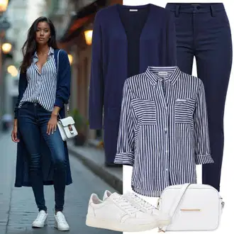 outfit mit Siva Dolg Plašč medicine "Zimski videz"