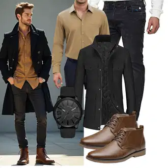 Business Outfits mit Schwarz/Dunkelgrau YOUTHUP "Business Outfit"
