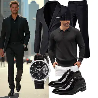 Business Outfits mit Schwarz Allthemen "Business Outfit"