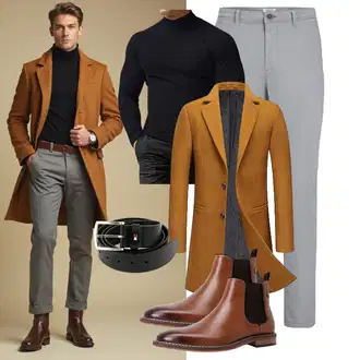 Outfit mit Gelb/Orange/Braun Allthemen "Business Outfit"