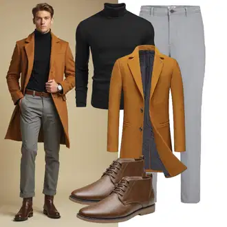 Outfit mit Gelb/Orange/Braun Allthemen "Business Outfit"