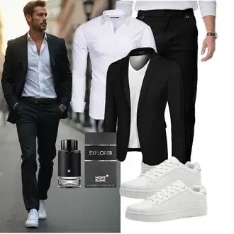 Business Outfits mit Schwarz/Beige Elegancity, Schwarz Unkategorisiert Montblanc "Business Outfit"