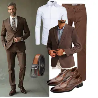 Tapered Outfit mit Unkategorisiert PIERRE CARDIN "Business Outfit"