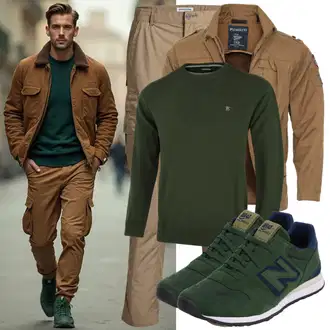 Motorrad Outfit mit Braun/Khaki/Beige Sommerdaunenjacke/Wachsjacke/Außergewöhnliche Jacke/Kapuzenjacke/Daunenjacke/Winterjacke/Puffer Jacke/Steppjacke Jilani "Cool für die Freizeit"Look: Tauchen, Arbeits, Reiten, Freizeit, Motorrad