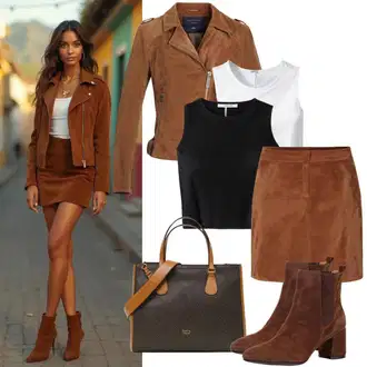 outfit mit Rjava Škorenj Western gležnjar/Kavbojski gleženj charles footwear "Elegantna jesenska oblačila"