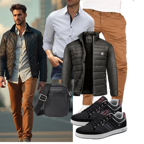 Dunkelgrün/Grau/Schwarz/Dunkelgrau/Khaki Isolationsjacke/Außergewöhnliche Jacke/Jacke mit Seitlichem Reißverschluss/2in1 Jacke/Puffer Jacke/Winterjacke/Thermojacke/Kunstfaserjacke/Hybridjacke/Steppjacke Amaci&Sons kombinieren