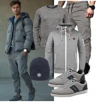 Elegant Outfit mit Khaki/Hellgrau/Grau/Dunkelgrün FreizeitHose/SportHose/Jogger Hose/FunktionsHose/CargoHose/Cargo-JoggingHose/Capri/Cargo Short Elegancity "Freizeit Outfit"Look: Schick, Uni, Goa, Stil, Hip Hop, Techno, Coole, Workwear, Casual, Schön, Smart Casual, Moderne, Unisex, Streetwear, Nahtlos, Elegant