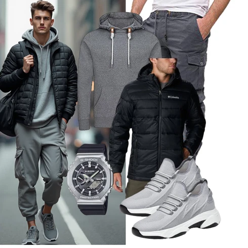 DunkelGrau/Khaki/Grau/HellGrau/Dunkelblau/Dunkelgrün Jogger Hose/Boyfriend Hose/Cargo-Jogginghose/Hemd Kurze Hose/Capri/Freizeithose/Cargohose/Cargo Short PITTMAN kombinieren