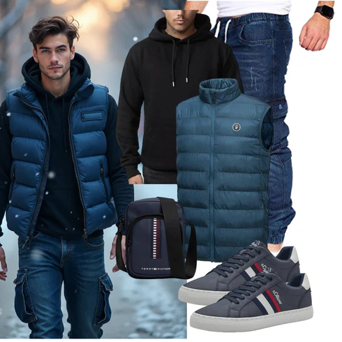 Blau/Hellblau/Dunkelblau Ärmellose Weste/Indoorweste/Langlaufweste/Funktionsweste/Kunstfaserweste/Leichte Weste/Wendeweste/Reitweste/Puffer Weste/Isolationsweste/Daunenweste/Sport Weste/Outdoorweste Little Donkey Andy kombinieren