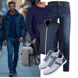 Tapered Outfit mit Schwarz Unkategorisiert Jack & Jones "Freizeit Outfit"