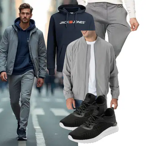 Baseball Hellgrau/Grau RipstopJacke/FliegerJacke/NylonJacke/BomberJacke/Leichte Jacke Rdruko kombinierenLook: Arbeits, Freizeit, Reiten, Joggen, Baseball