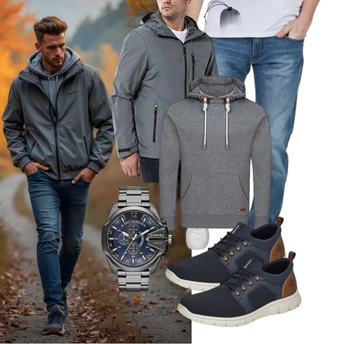 DunkelGrau/Grau/HellGrau Vintage Hoodie/Unisex Hoodie/Hoodie/Strick Hoodie/Ausgefallener Hoodie/Kapuzenpullover/Sport Hoodie Riverso kombinieren