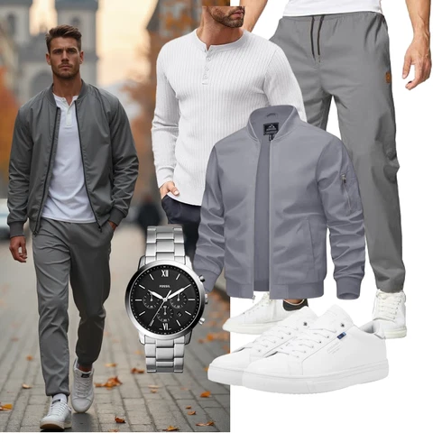 HellGrau/Grau/DunkelGrau Stoffhose/Musselin Hose/Trainingshose/Funktionshose/Schlupfhose/Karottenhose/Sporthose/Boyfriend Hose/Jogger Hose/Hemd Capri/Freizeithose/Slim Hose ZOXOZ kombinieren