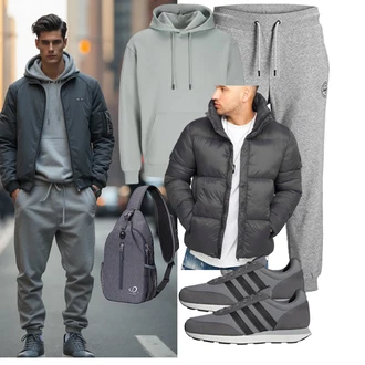 Esthetische Outfit mit Grün/Hellgrau/Grau/Hellgrün/Blau/Hellblau Ausgefallener Hoodie/Sport Hoodie/Hoodie/Oversize Hoodie/Unisex Hoodie Jack & Jones "Freizeit Outfit"Look: Rad, Skater, Unisex, Rap, Oversize, Esthetische