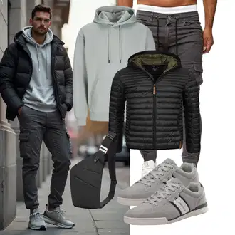 Esthetische Outfit mit Grün/Hellgrau/Grau/Hellgrün/Blau/Hellblau Ausgefallener Hoodie/Sport Hoodie/Hoodie/Oversize Hoodie/Unisex Hoodie Jack & Jones "Freizeit Outfit"Look: Rad, Skater, Unisex, Rap, Oversize, Esthetische