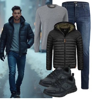 Tapered Outfit mit Schwarz Unkategorisiert Jack & Jones "Freizeit Outfit"