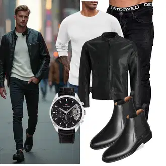 Elegant Abendessen Winter Outfit mit COOFANDY "Freizeit Outfit"Look: Boyfriend, Casual, Classic, Elegant, Schlichte, Büro, Stil, Business, Dad, Vatertag, Abendessen, Bar, Wasen, Date