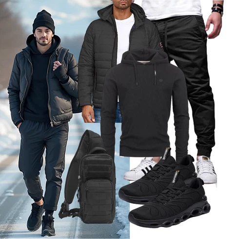 Dunkelgrau/Grau/Hellgrau/Schwarz Winterjacke/Hybridjacke/Daunenjacke/Kunstfaserjacke/Kapuzenjacke/Puffer Jacke/Isolationsjacke/Thermojacke Indicode kombinieren