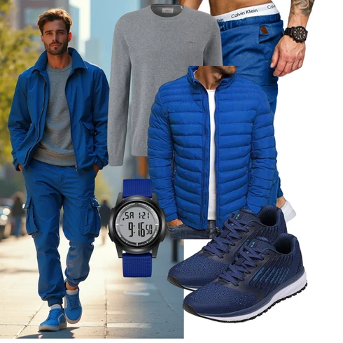 Blau/Dunkelblau Sommerdaunenjacke/Hybridjacke/Sportjacke/Thermojacke/Winterjacke/Daunenjacke/Verstaubare Jacke/Steppjacke/Pullover mit Stehkragen/Sweatjacke/Leichte Jacke/Puffer Jacke UHouse kombinieren