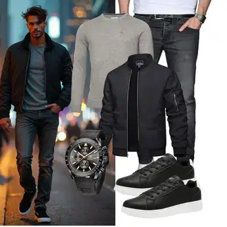 Outfit mit Grau Unkategorisiert Calvin Klein "Freizeit Outfit"