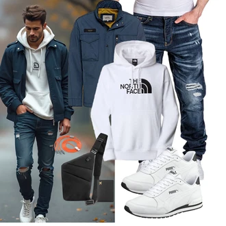 Zweiteilige Outfit mit The North Face "Freizeit Outfit"