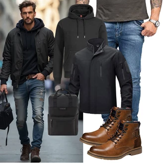 Ausgefallene Outfit mit Indumentum "Freizeit Outfit"Look: Casual, Ausgefallene, Moderne, Büro, Stil, Dad