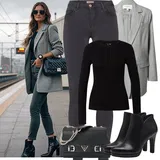 Bílé kozačky na vysokém podpatku   outfity image