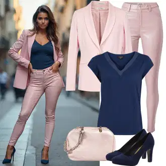 Ženske kombinacije za ured Ležerno, Poslovni Ljeto sa Pink Nekategorizirano VERO MODA "Gradski stil odijevanja"Look: Ured, Poslovni
