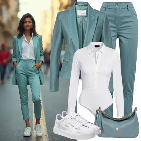 Kombinace Léto Modrá/Světle modrá Zvonová Kalhoty/Kalhoty Bootcut/Boyfriend Kalhoty/Lacláč/Kalhoty s Vysokým Pasem/Kalhoty se Štěrbinou/Kalhoty s dírou/Široká Kalhoty Only