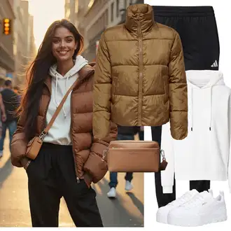 Materijal koji upija znoj Outfit sa Bijela/Krem Nekategorizirano Cars Jeans "Zimski look"