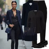 Černé, Červené Jersejové Blůzy Outfity image