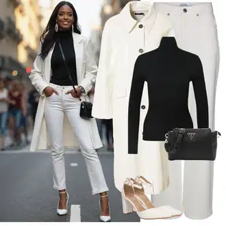 Outfit sa Krem/Bež/Kaki/Bijela Trenč Kaput/Kišni Kaput/Ljetni Kaput/Kaput Tri Četvrtine/Vintage Kaput/Lagani Kaput/Baloner/Dugi kaput/Midi Kaput/Oversize Kaput/Prijelazni Kaput Nasty Gal "Elegantan zimski outfit"