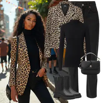 Outfit sa Crna/Vinski Crveno/Pink Hlače s Prorezom/Ravna Hlača/Hlače Visokog Struka/rupa hlača/Boyfriend Hlače/Hlača od Kepera weekday "Trendi zimski outfit"