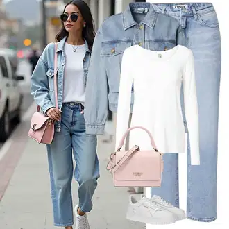 Outfity na podzim Estetika s Bílá/Béžová Teniska na platformě Puma "Stylový zimní outfity"Look: Estetika, Cool, Extravagantní, Hip Hop, Skater, Techno