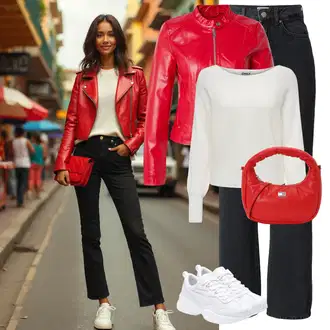 Outfit s Bílá/Krémová Sport Bota na fitness/Tréninková bota/Tenisová bota/Běžecká bota/Gymnastická bota Puma "Stylový zimní outfity"