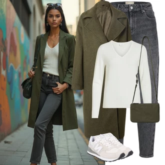 Outfit sa Siva/Bijela/Bež/Krem Tenisica za tenis/Tenisica za fitness/cipela za trčanje/gimnastička papuča New Balance "Savršen za zimu"
