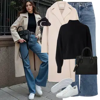 Outfit sa Tamnoplava/Crna Kožni Remen/Klasični Remeni/Ležerni Remen/Široki Pojas/Ženski Opasak bez Kopče Vanzetti "Savršen za zimu"