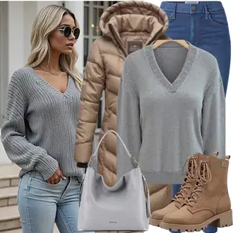 Outfity na zimu s Modrá/Světle modrá Kožená bunda/Kožené Boty/Zimní bunda/Džíny s Rozparkem/Termální Džíny/Push up Džín/High Waist Džínové Kalhoty/Kožená Pánská Bund/Navlékací džíny Only "Perfektní pro jaro"