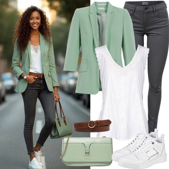 Outfit s Černá/Tmavě šedá/Světle šedá/Šedá Kožená bunda/High Waist Džínové Kalhoty/Zimní bunda/Push up Džín/Termální Džíny/Motorkářské Džíny/Slim Fit Džíny/Džíny s Rozparkem/Kožené Boty Only "Perfektní pro jaro"