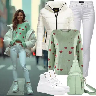 Outfit s Zelená/Tyrkysový/Modrá Pánská taška/Mini batoh/Mini batoh/Sportovní taška Kipling "Perfektní pro jaro"