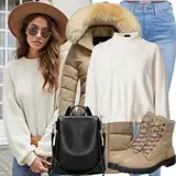 Zimní outfity v červené barvě image