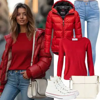 Outfity na zimu s Bílá/Krémová/Šedá Teniska Kožené Tenisky/Nízká Teniska/Úzká Teniska Tamaris "Perfektní pro jaro"