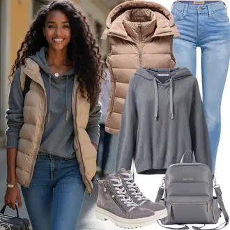 Outfity na zimu "Pohodlný Jarní Outfit"