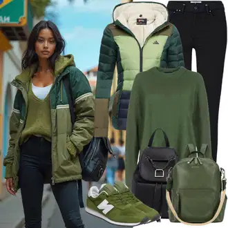 Outfit s Černá Pánská taška/Mini batoh/Mini batoh Tom Tailor, Zelená/Tyrkysový/Modrá Pánská taška/Mini batoh/Mini batoh/Sportovní taška Kipling "Pohodlný jarní outfit"