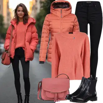 Zimske Outfiti Debel mit Volnen Pulover/Pulover s Potiskom newland "Pomladni videz"