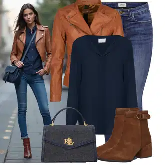 Stil, Western Outfit sa Tamnoplava Bluza s gumbom/Bluza koja se ne pegla/Slip-on Bluza/Poslovna Bluza/Bluza Dugih Rukava/Kožna jakna za muškarce/Bluza s Podignutim Ovratnikom/Bodija Bluze/Svilena bluza/Jednobojna Bluza Vila "Praktičan look"Look: Stil, klasický, Lagano, Radna odjeća, Unisex, Ured