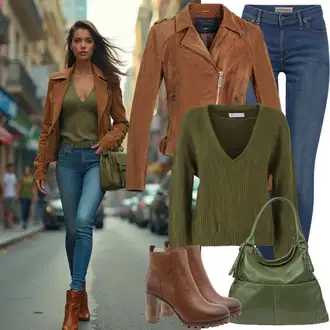 Outfit sa Kaki/Bež Jakna Bundeswehr Parka/Duga Jakna/Parka Prijelazna Jakna/Zimska Parka "Proljetna odjeća"